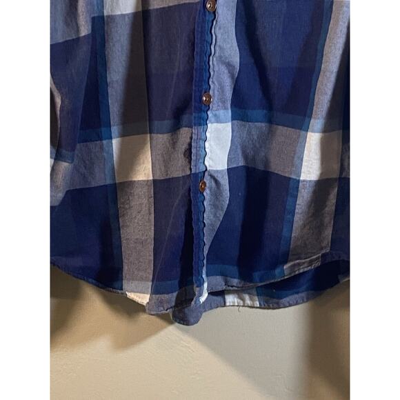 J.Crew Men’s Long Sleeve Casual Button Down Plaid Shirt - Extra Large Gray Blue - Picture 4 of 9